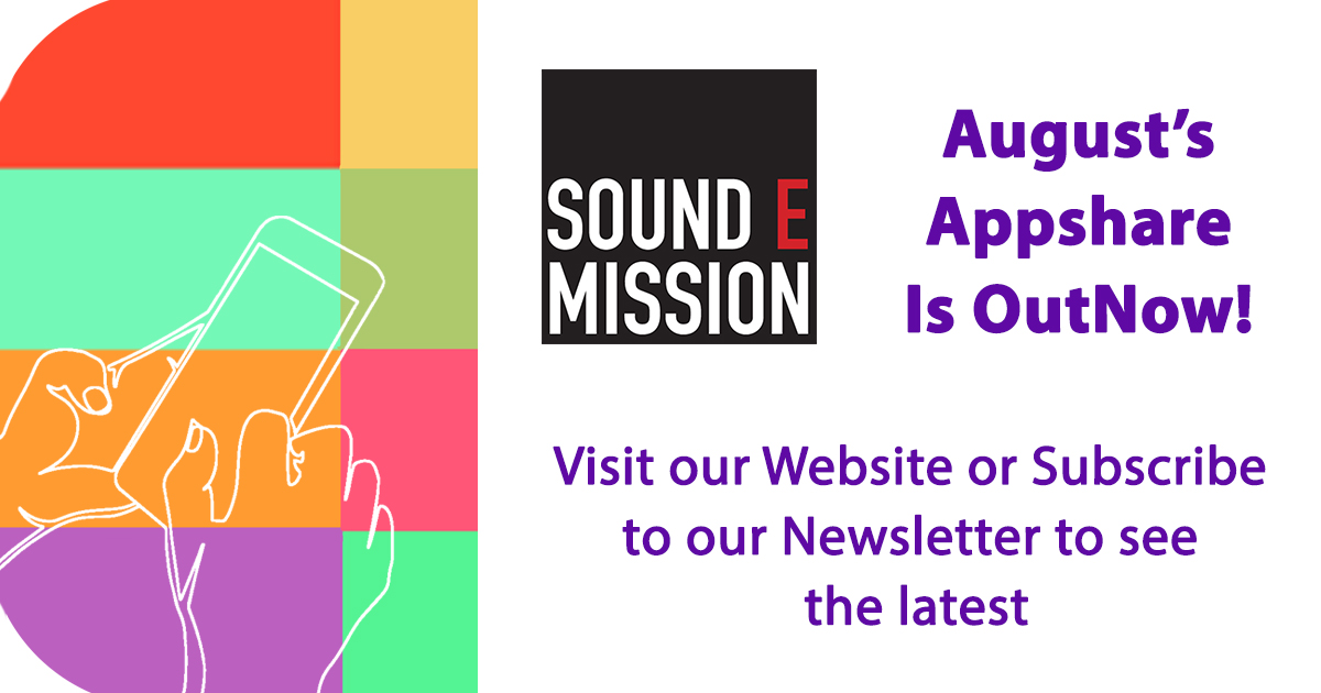 SoundLincs's tweet photo. August's Appshare is now Live! We've added 2 great new apps to our Archive - Check them out on the website! https://t.co/R3wbpxPlh1
#soundEmission #appshare https://t.co/yqnOL1463G