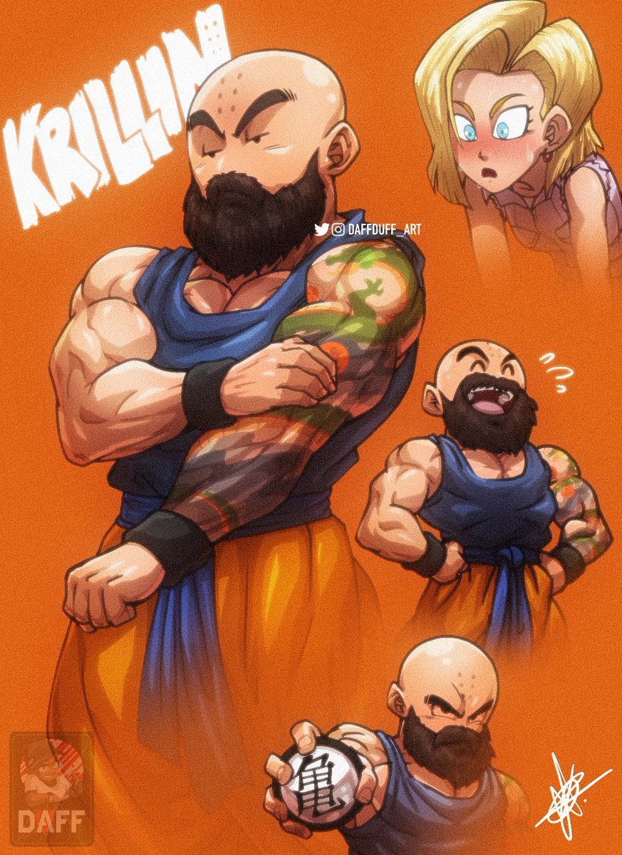 I remembered being tag-requested to draw krillin with a beard a while ago, I said “we’ll see” then and here we are now! 

#krillin #dbz #android18