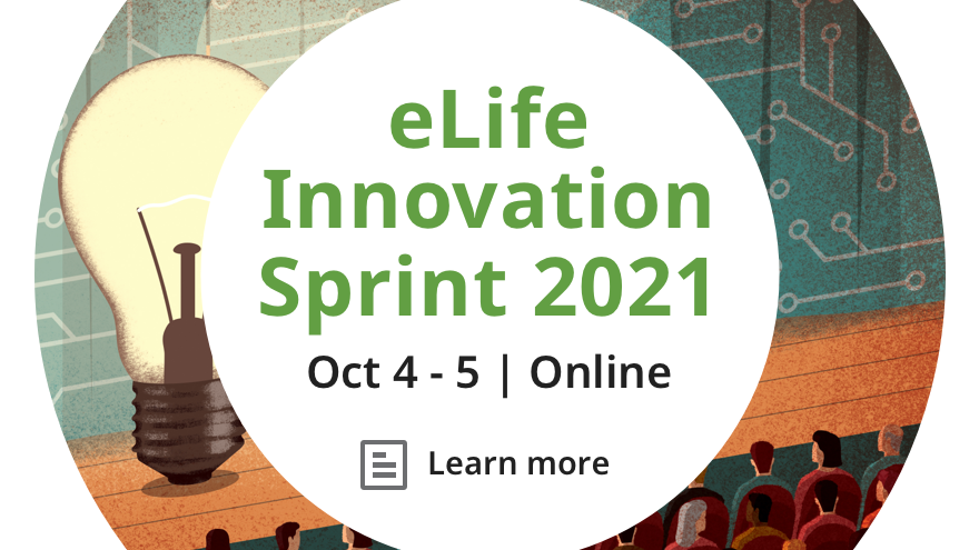 eLifeInnovation's tweet image. 📣 We need you!

We’re looking for web developers, UX designers, project managers and early-career researchers with fresh perspectives on research communication to join the 2021 #eLifeSprint.

See how you could get involved when applications open: sprint.elifesciences.org/projects2021/