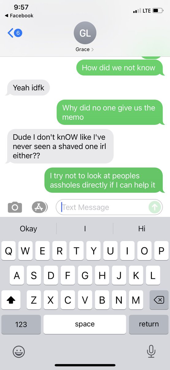 dustychipura's tweet photo. More updates on #ButtholeGate:
I feel slightly better that @GraceLikesSci also didn’t know that people shaving their buttholes was a thing and found out that apparently some of their friends are shaving theirs. https://t.co/ZF3nt1O1F3