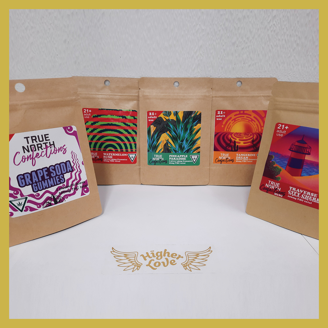 FindHigherLove's tweet photo. Who says you need to be a smoker to enjoy the benefits of Cannabis? Higher Love has a selection of edibles for you!
​
​⚠️220 E. State Hwy M-28 Munising
🔥344 W Washington St Marquette
💨116 Superior Ave. Crystal Falls 

21+/patients only
​❌​Nothing for sale https://t.co/aED90YpHUT