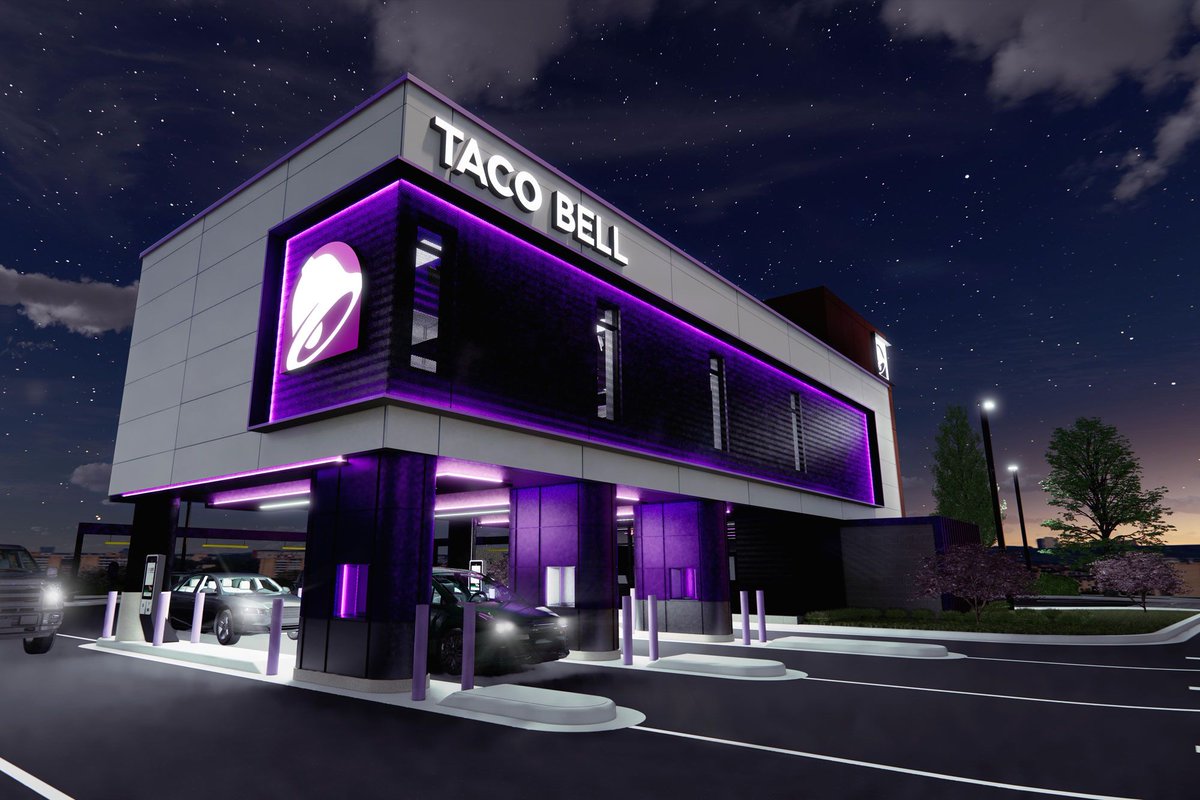 SipBiteLearn's tweet photo. Taco Bell's New Drive-Thru Concept Puts the Kitchen Above Your Car 🚀

Click for more -->> https://t.co/tGZEFdX6wY

#SipBiteLearn #fastfood #drivethru #foodtech #tacobell https://t.co/J0eKlWUDYr