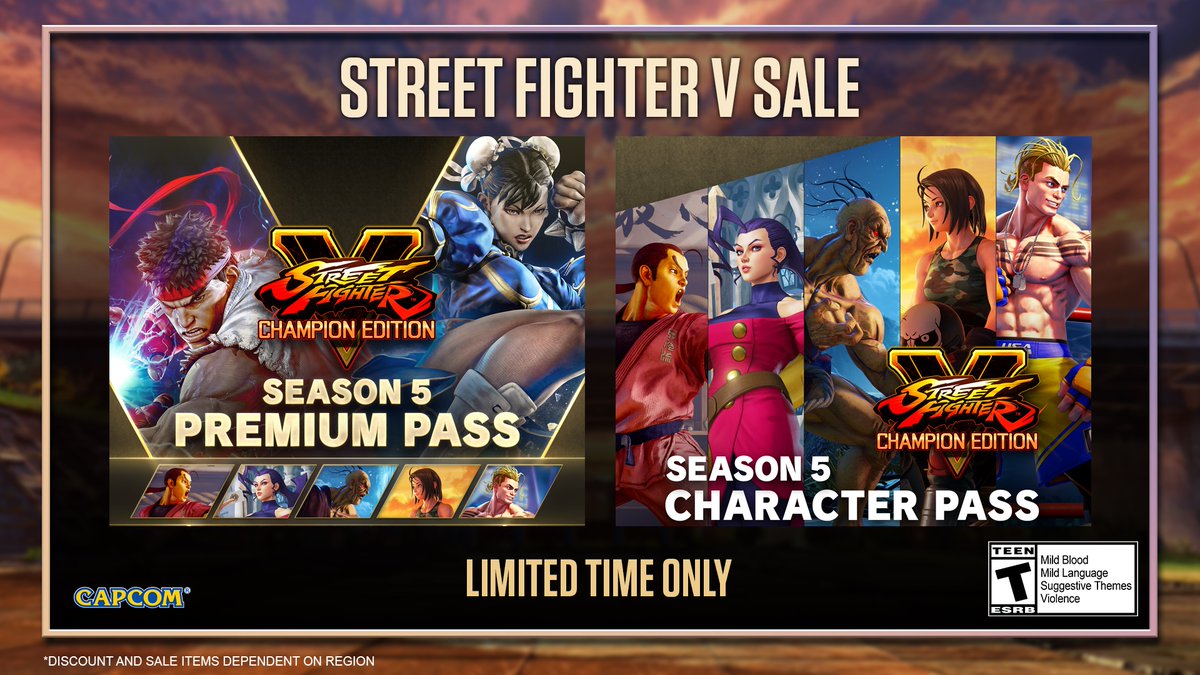 Street Fighter V Season 5 Character Pass