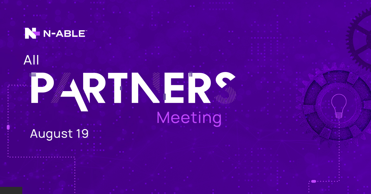 Nable's tweet photo. Join us for another security-focused All Partners meeting on August 19. https://t.co/4tlDxZ6NnL https://t.co/9M4l5LW1R6
