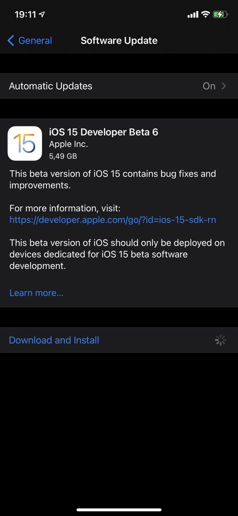 Twomedouble's tweet image. 5gig #iOS15beta5