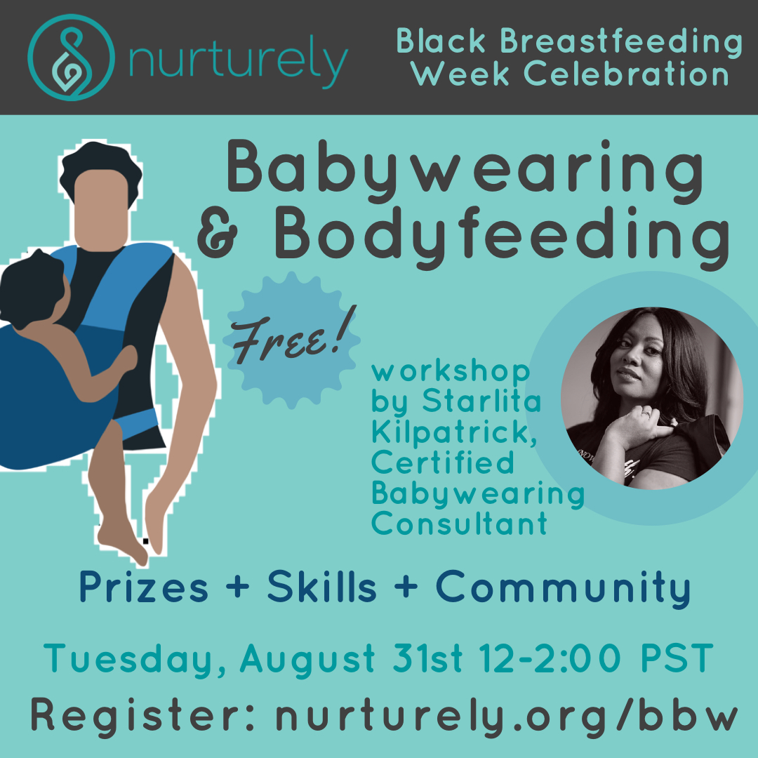 Are you ready for Black Breastfeeding Week?! Join our FREE celebration including prizes from @HelinaBabyInc and @Ergobaby, Babes against White Supremacy onesies from @chinatolliver and Babywearing is not a Trend merch from @themamaconnect. Reserve your FREE spot today! 🖤