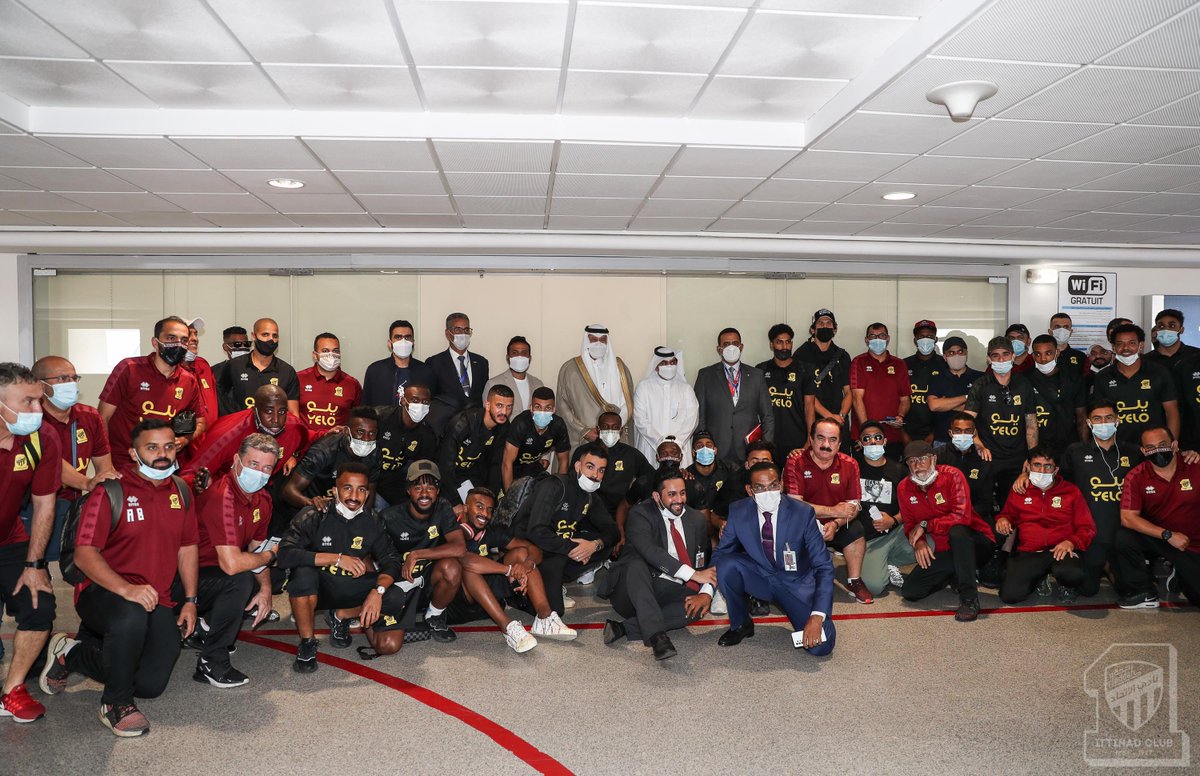 ittihad's tweet image. 📝📸 بعثة الفريق الكروي الأول في المغرب