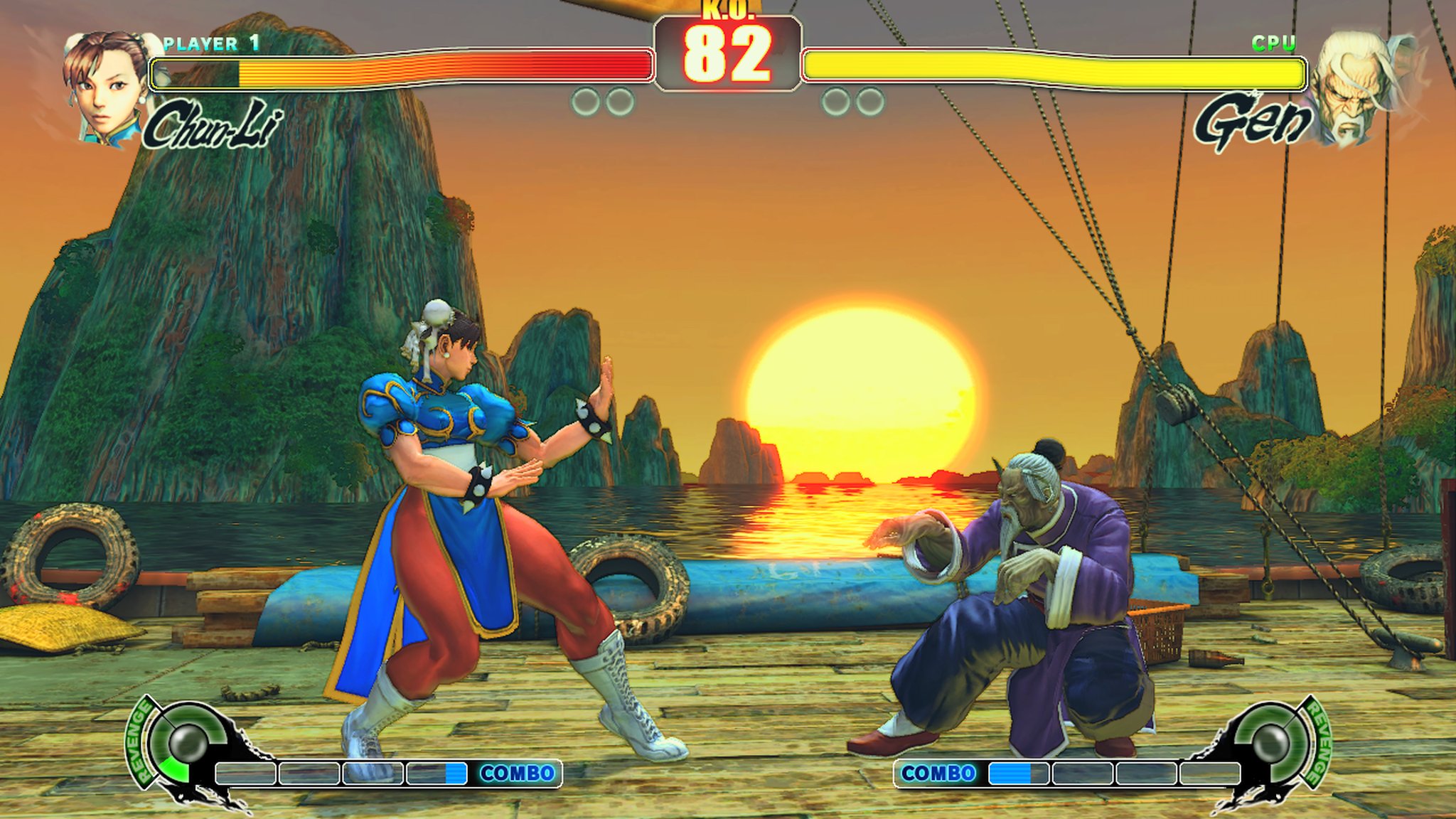 Final Fight X Street Fighter (4 Players) Co-op Gameplay -  Ken/Ryu/Chun-Li/Fei Long [1080p 60fps] 