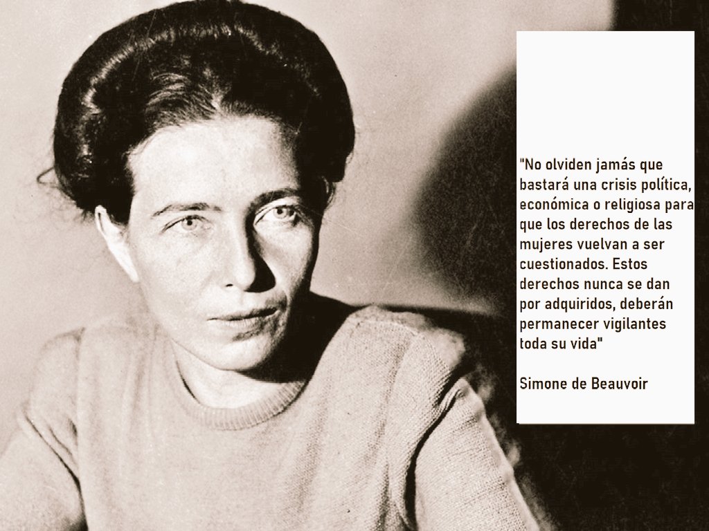 Hoy más que nunca resuena esta frase de la gran Simone de Beauvoir #ViolenciaDeGenero #AfghanWomen