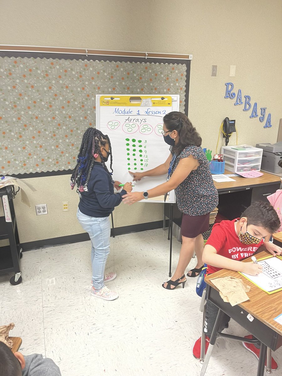 DrCrystalWatson's tweet photo. I am beyond impressed with this day 2 Eureka math instruction. Our scholars are excited to share their learning! @HarrisElem_Aisd #thepowerofteamONE👆🏾 https://t.co/3igGw6ghS4