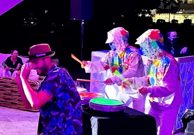 VIKTORIncentive's tweet photo. A splendid final night at Casa BACARDI in Old San Juan for the eGroup Land X-Change, courtesy of Destination Puerto Rico. With beautiful decor by @InnovationDMC. #innerpirate #rumfun #incentivetravel #industryevent https://t.co/5KN4t1bCmJ