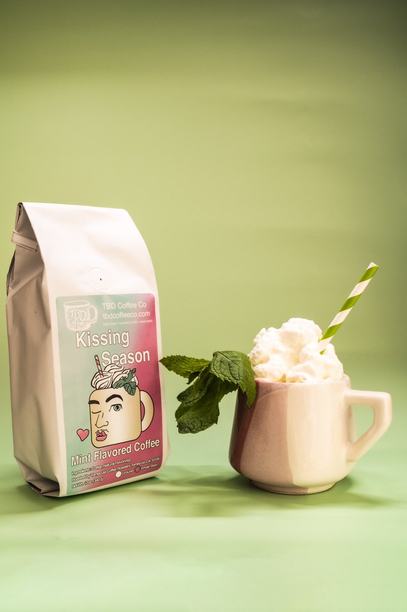 tbdCoffeeCo's tweet photo. Smooches, from our coffee mug to yours. 💋 ☕️ 

Medium roast coffee with all natural, vegan mint flavoring. Shop now at https://t.co/40P13xlzxx 

#MintCoffee #Kissable #datingadvice #specialtycoffee #coffee #flavoredcoffee https://t.co/eLScjEfHyf