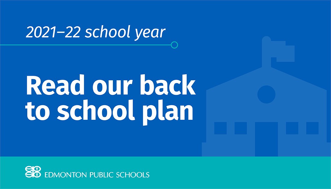 GrovenorSchool's tweet photo. New info is available about what school will look like this fall. Decide whether your child will learn online or in person. Read the 2021-22 Back to School Plan or visit @EPSBnews: https://t.co/nLkKcoUpF6 https://t.co/fUx5heTPEk