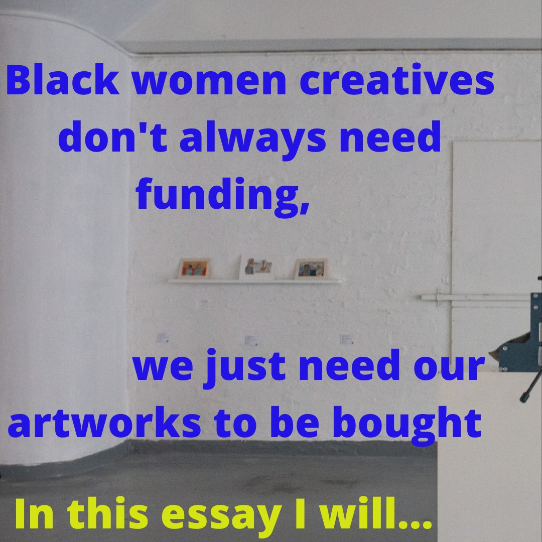 monotypebabe's tweet photo. If you are unable to buy an artwork, please send this so someone who might support me, I can raise 10K I just need the right people and to be in the line of sight of someone who can. https://t.co/JC72t4HUN6