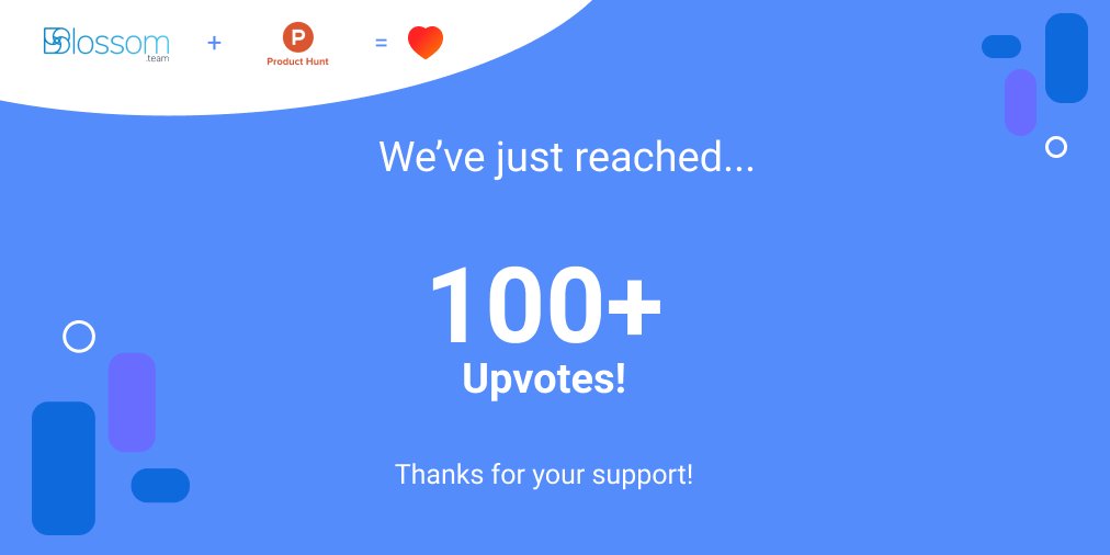 Blossom__team's tweet photo. Officially joined the 100 upvote club! 🥳🚀

Our mission is simple: make coaching accessible for ALL professionals - not just executives. 

Thanks all for the support! Come join the party on PH!

Blossom: Modern professional coaching, backed by science. 
https://t.co/HrJw6NJqMg https://t.co/ICet9Cn99S