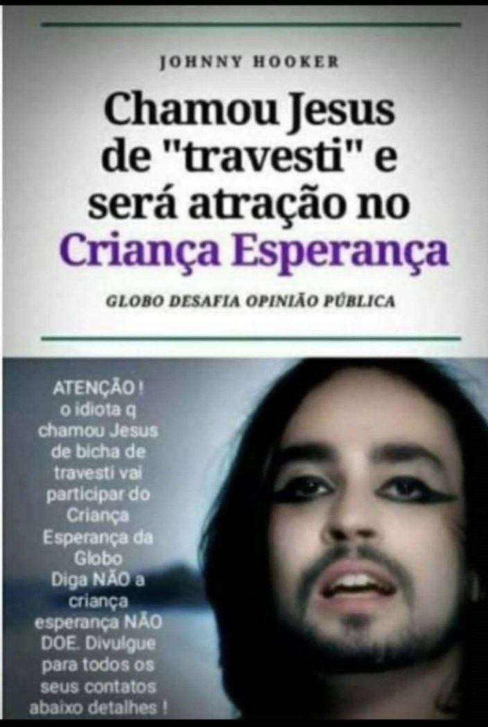andrepedrosobr's tweet photo. Não doem para o criança esperança da globo lixo ! https://t.co/YEfo2rWkM3
