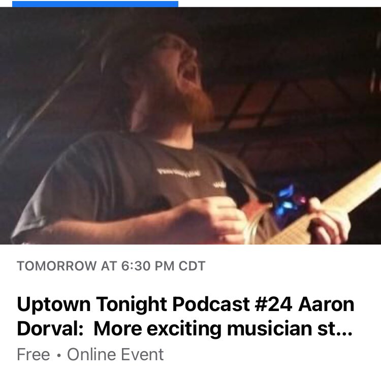 PodcastUptown's tweet photo. Wednesday night! We go live with our 24th episode of the Uptown Tonight Podcast! Tune in on YouTube and join us in the live chat with our special guest Aaron Dorval!! #uptownbandfargo #uptowntonightpodcast #bitzerbandsrock #podcast #fargo #fargond https://t.co/n5bD87JUet