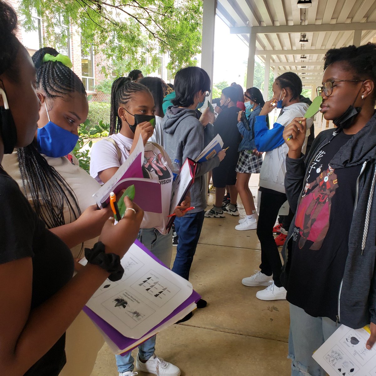 BTW_STEMtastic's tweet photo. Yesterday our AgSTEM students canvased the campus & identified several native & exotic species of plants. Who knew @APSWashington had Japanese Mondo grass?? We have fragrant & ornamental plants on campus too #stem @CogniaOrg @apsupdates @atlantawestend @WestsideRise Stay tuned ๐ฟ https://t.co/L6ucjBE5eh