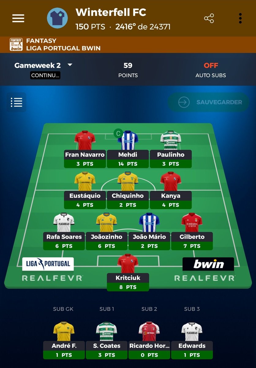rafa_oliv3ira's tweet photo. GW2 #FantasyLigaPortugalBwin 🇵🇹
59 pontos - 2416° 😭
GW1 #SpainFantasy
63 pontos - 1308° 😭
Inicio triste em Espanha, e em Portugal grande desilusao com alguns jogadores ou a falta deles (Ricardo Horta) 🙄
Como vos correu a voces? ⚽
#RealFevr
#FLPB
#LaLigaFantasy https://t.co/l1hirvSr7G