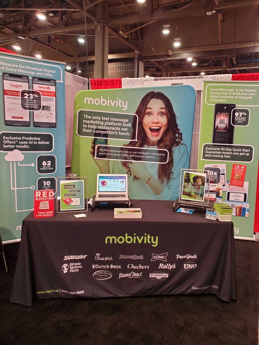 mobivity's tweet photo. Today kicks off the first day of Pizza Expo 2021! Stop by and say hi to Mobivity's Senior Directors of Business Development, Lynne DeVall and Guyaline Diehl, at Booth #1662. https://t.co/br7gZ6ydlO