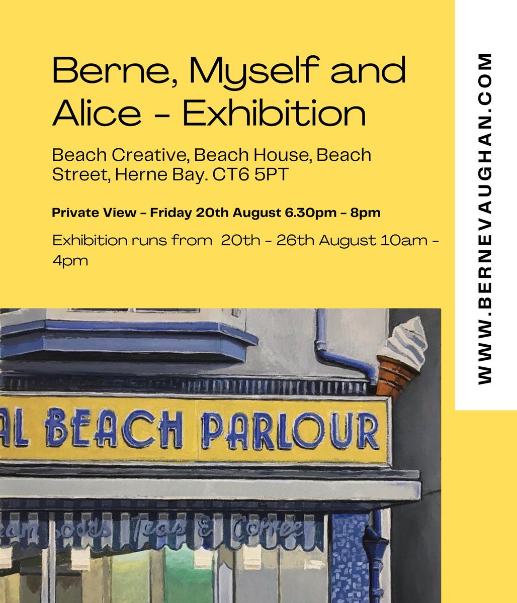 dotrythisschool's tweet photo. Starting this Friday, my husband and Denise T West have an exhibition @BeachCreative in #hernebay . If you are local, why not pop in? Works will be for sale. 🎨 

#art #exhibition #artist #summer #kent #holiday #painting #staycation https://t.co/85a9Distlp