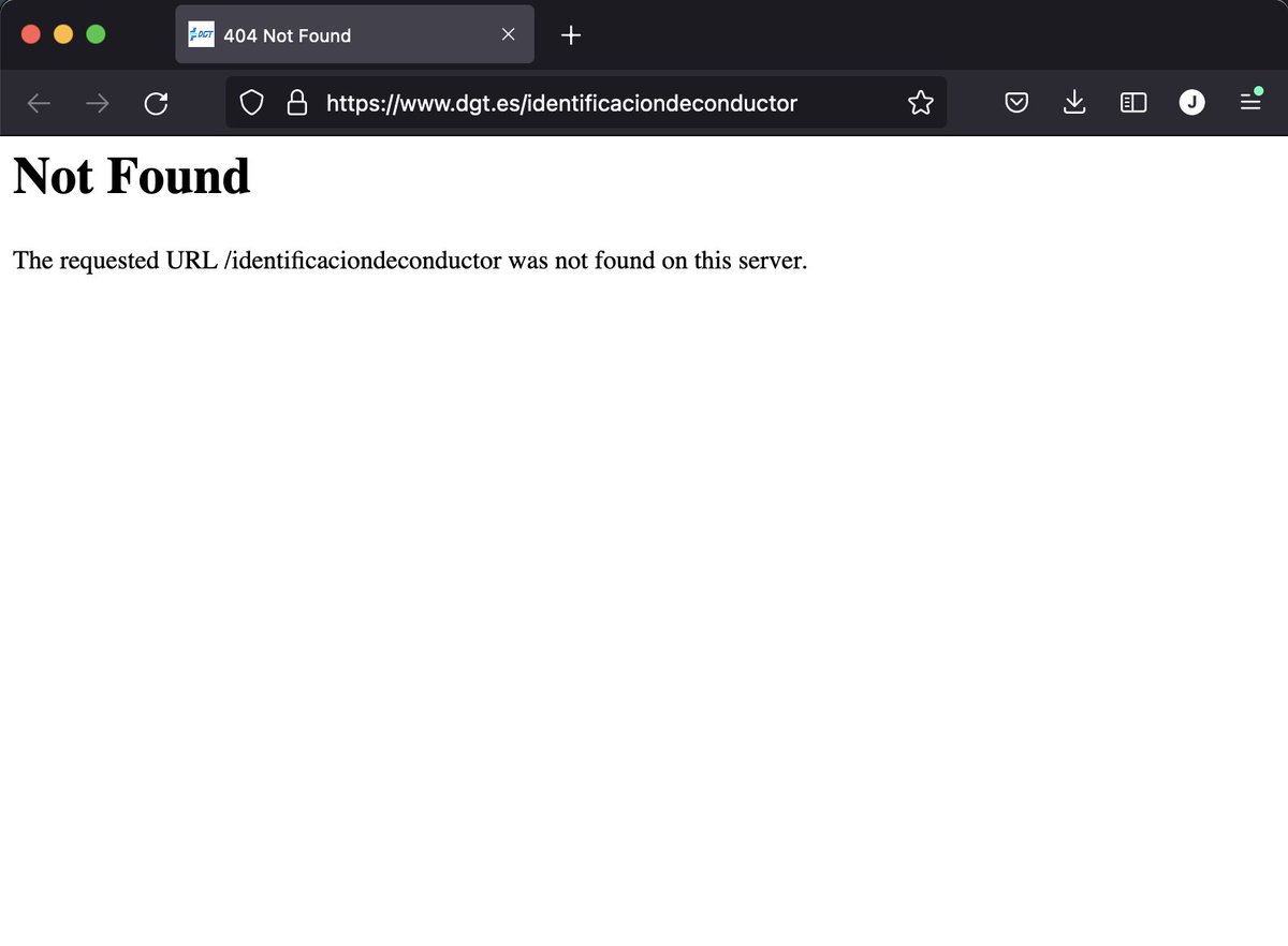 ¡Hola, <a href="/DGTes/">Dir. Gral. Tráfico</a> 👋!

Tras más de 20 años conduciendo a diario, esta semana he recibido mi primera multa de tráfico 😬. Estoy tratando de identificarme para pagarla, pero el enlace que proporcionáis en el documento digital de la denuncia está roto.

Al hacer clic, aparece un error.