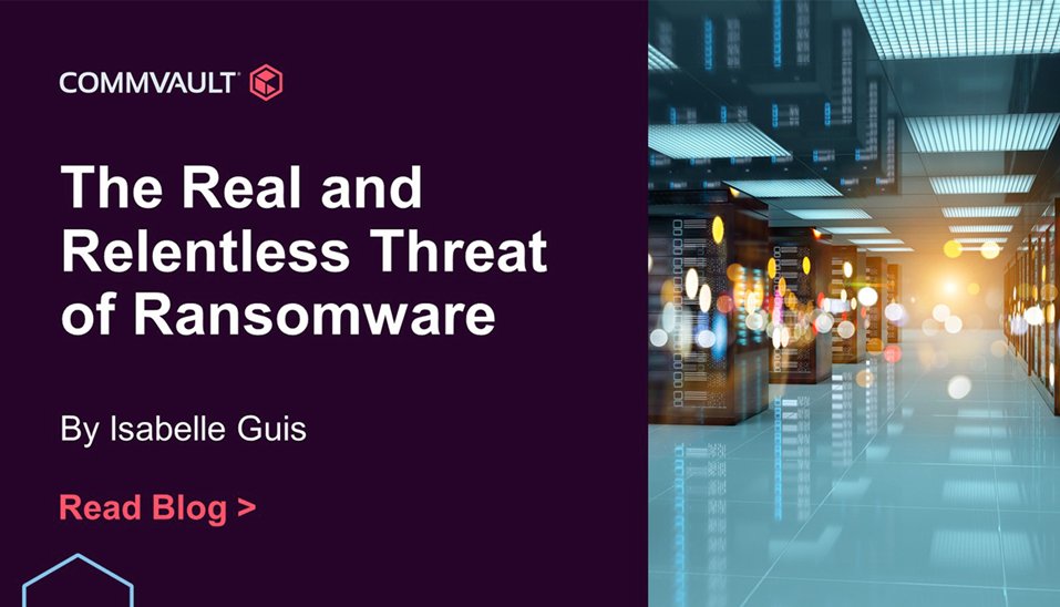 Ransomware attacks are relentlessly on the rise, but that doesn't mean that your data is helpless. Learn how to protect and recover from cyber attacks with #Commvault , in this blog by CMO <a href="/iguis/">Isabelle Guis</a> ow.ly/Xhuo50FSPET