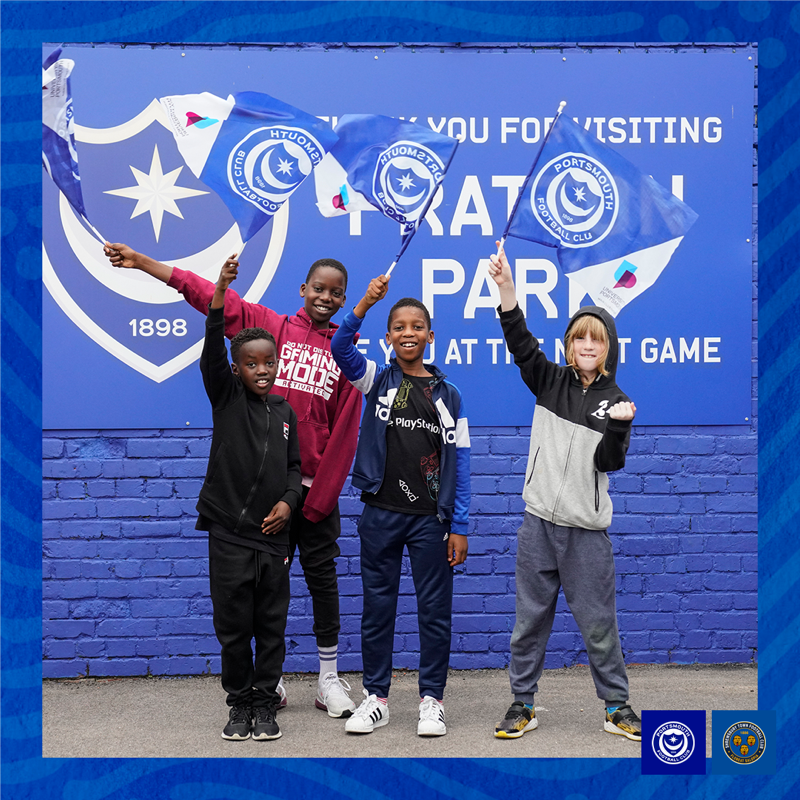 Pompey's tweet photo. ☺️ We're still 𝘀𝗼 happy you're back

#Pompey