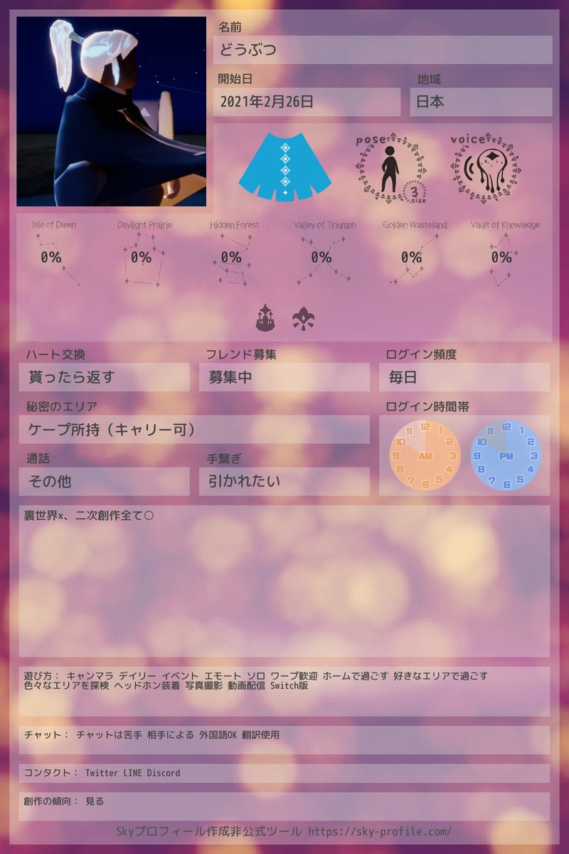 ＳＫＹ プロフィール一読要ページ Skyプロフィール - Search / X