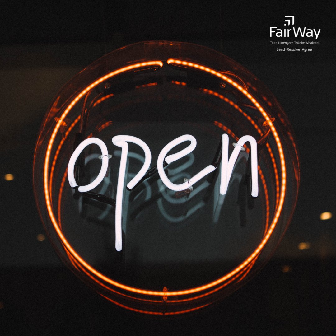 Kia kaha Aotearoa. We hope you are safe and well in your bubbles. All FairWay services remain open, including Family Dispute Resolution NZ. Our team are working remotely, so if you or loved ones need any support please get in touch. We're here to help.