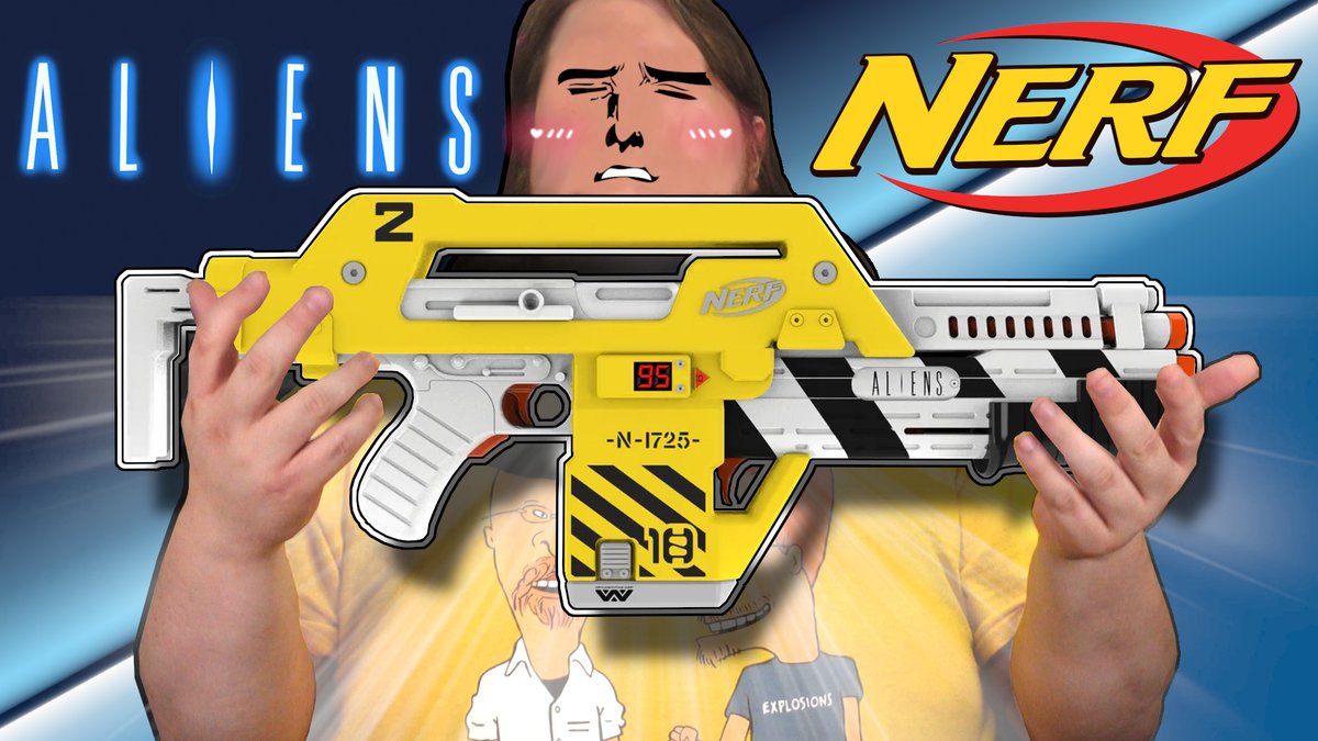 NERF decided to make a legit ALIENS M41A Pulse Rifle replica that shoots foam darts, has the ammo counter, makes the sounds, and even has the underbarrel launcher...#nerf #aliens

The Coolest Thing NERF Has Made Yet: the NERF M41A Pulse Rifle youtu.be/IjGJk0awmro via <a href="/YouTube/">YouTube</a>