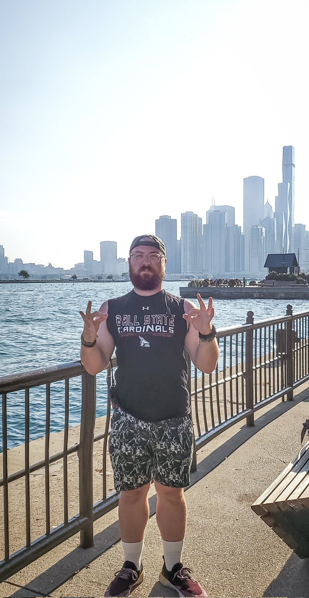 Only fitting that I rep my Alma Mater <a href="/BallState/">Ball State</a> today at work on <a href="/nbc/">NBC Entertainment</a> 's Chicago Fire (<a href="/NBCOneChicago/">One Chicago</a>) the day that marks 7 years since the first day of my freshman year of college.

   So grateful to be a part of  <a href="/BSUTCOM/">B</a>, <a href="/BSUCCIM/">Ball State CCIM</a> , and <a href="/BallStateAlumni/">Ball State Alumni</a> family 

#Chirpchirp
