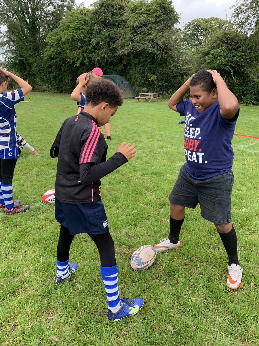 All smiles on the first day of our 1st anniversary camp and as usual - kids were adhering to the first rule of rugby #happiness still spaces available for the final two days <a href="/HaslemereRFC/">Haslemere Community Rugby Club</a> with coaches from across the south of England and a variety of clubs DM for further info!