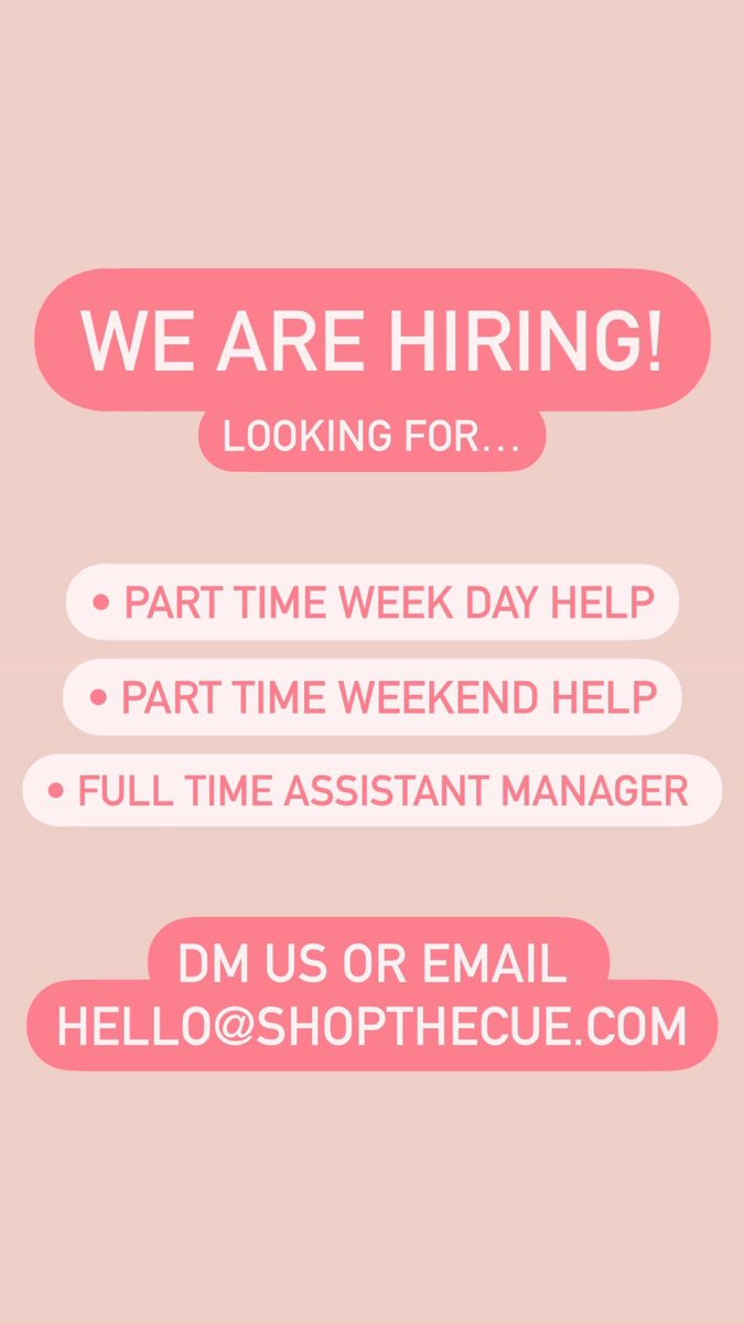 shopthecue's tweet photo. #Hiring #Boston https://t.co/3TZp4NmmXR