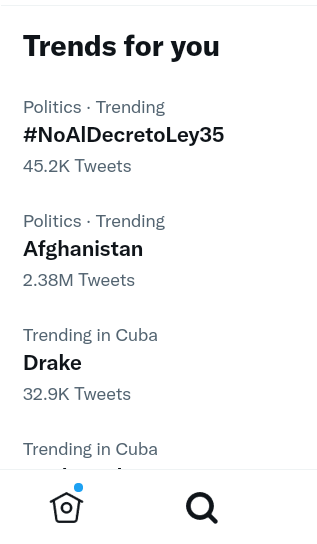 TeresaM72839295's tweet photo. Activados los bots contra las nuevas leyes que emite #Cuba en defensa de su soberanía y contra noticias falsas y amenazas, similares a las que existen en otros países. En 4 minutos vi el cambio de una cifra a otra. Cuba es Estado soberano. #CubaRedesSeguras https://t.co/vhi0dslzRn