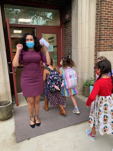 sullivan_teach's tweet photo. Best. Day. Ever!! I came downstairs and found a first day of school message from my daughters. Then, I got to welcome our students back to school! I may have been a LITTLE excited! https://t.co/yMescQGoO8
