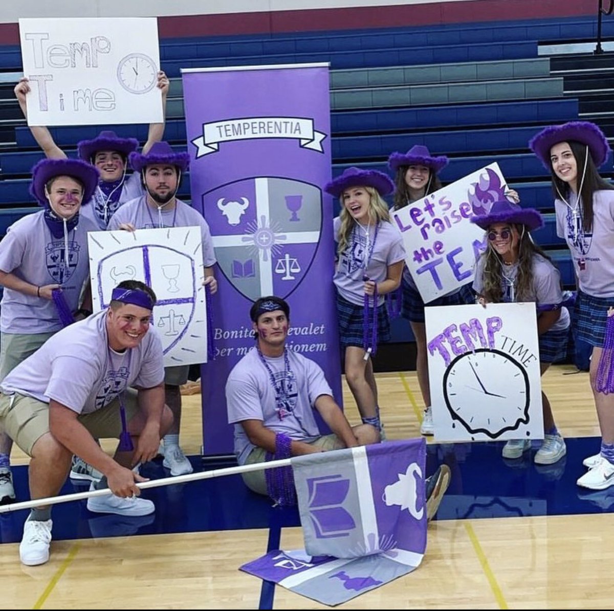 What A Day! Today Temperentia welcomed the freshman and transfers to the defending House Cup Champs!!! We couldn’t be more excited to get this school year rolling!! #2peat #TEMPTIME 💜🤍💜
