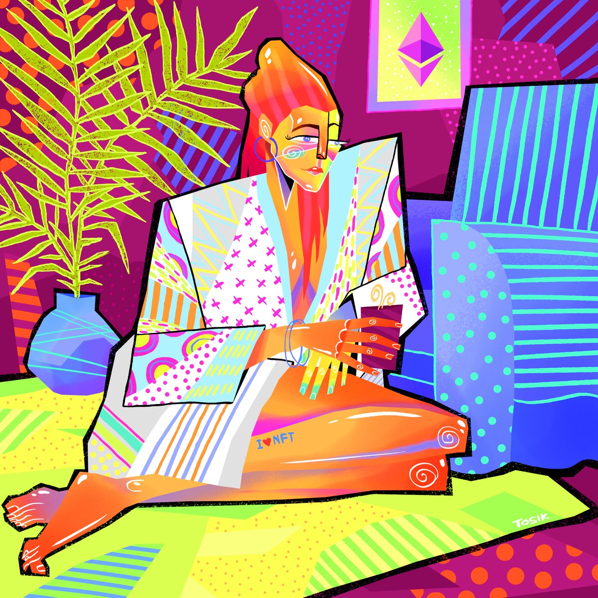 🔥New drop!! "NFT Aficionado" on @withFND 

She is definitely a crypto enthusiast✨

foundation.app/@tosik/nft-afi…

#nft #nftart #nftartist #NFTCommunity #nftfam #nftcollector #cryptoartist #cryptoart