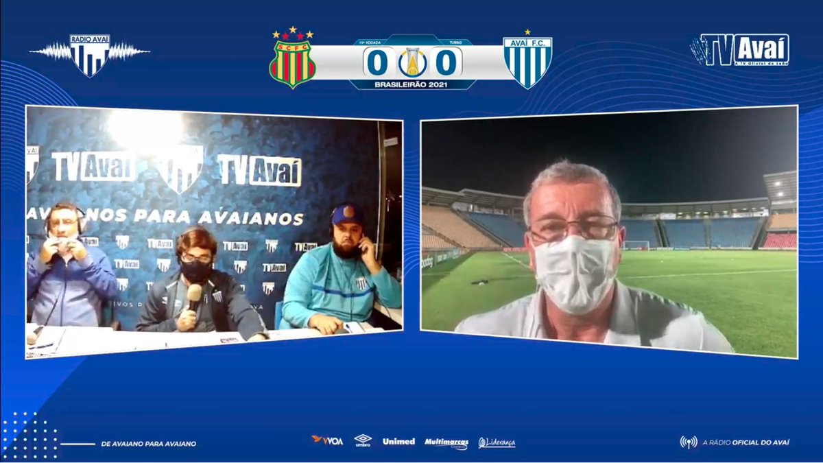 ESTAMOS AO VIVO! 🦁📺📻

Acompanhe a partir de agora o pré-jogo da <a href="/radioavai/">Rádio Avaí 🦁📻</a>, de Avaianos para Avaianos.

youtu.be/meZDygpDlng

#EuVivoEssaPaixão 
#RádioAvaí