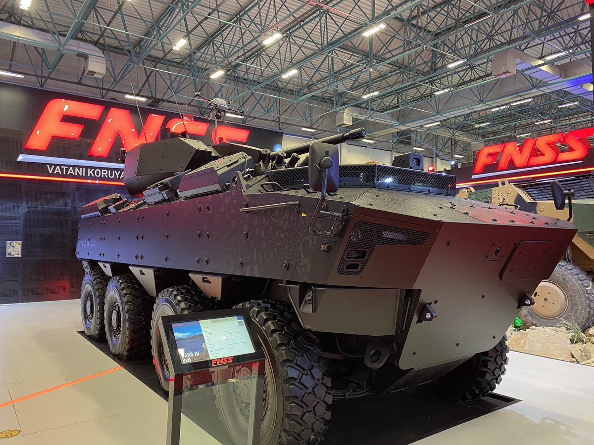 AceJace™ on Twitter: &quot;#Turkey: @FNSS_Savunma has showcased its Pars IV 8x8  multi-wheeled armored vehicle together with the ARMA 8x8 developed by  @OtokarAS. #IDEF21… https://t.co/DHVIaEVfl7&quot;