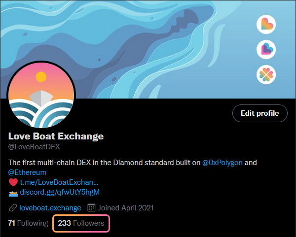 LoveBoatDEX's tweet photo. Thank you to all of our 233 followers! ⛴️♥️🎊 https://t.co/sjIbd0GmNt
