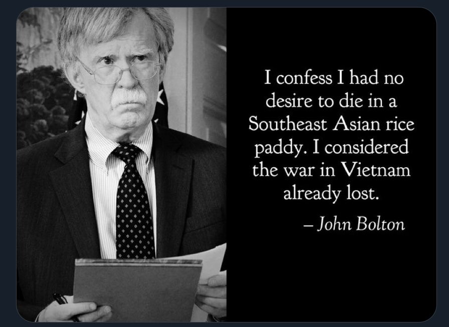 gottasweethigh's tweet photo. @DeniseBossert3 @Angry_Staffer Unless it comes to actually serving his country! https://t.co/R31plDqNzb
