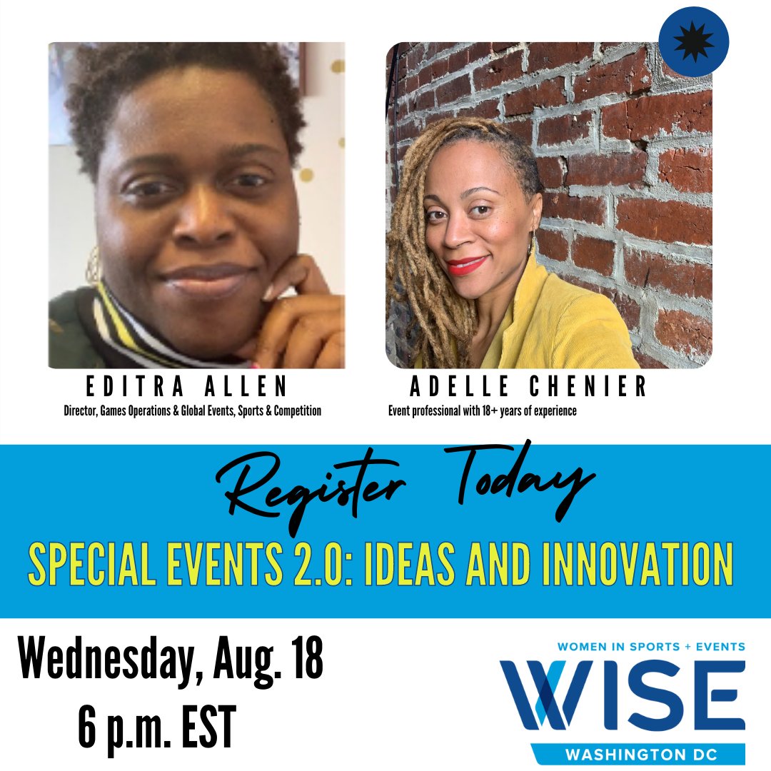 WISEinDC's tweet photo. Last day to register!!! 

How many of you are planning events and need advice on how to navigate event management in (and during) a COVID-19 era? 

✋ ✋✋✋✋✋✋✋✋       

Register now: https://t.co/HVCRmAutnT https://t.co/ahVRo2HpoA