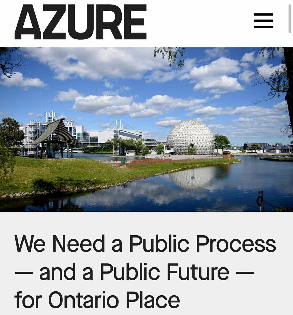 The Future of Ontario Place Project tweet media