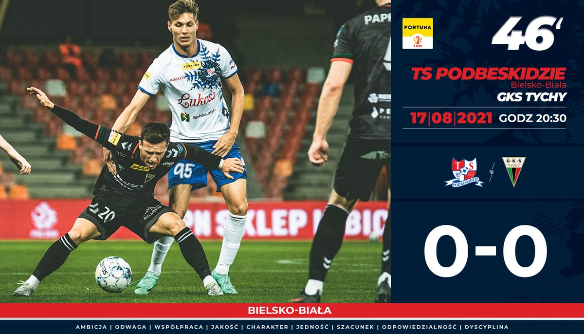 TSP_SA's tweet photo. ⏱ 46' | Podbeskidzie 0⃣🆚0⃣ GKS Tychy
Druga połowa - na nich! 🔥
#PODTYC
---
💻 LIVE: 👉 https://t.co/P7SUOKmEJ8
📺 https://t.co/GWVaL9IOAD https://t.co/5iQAKU5tuE