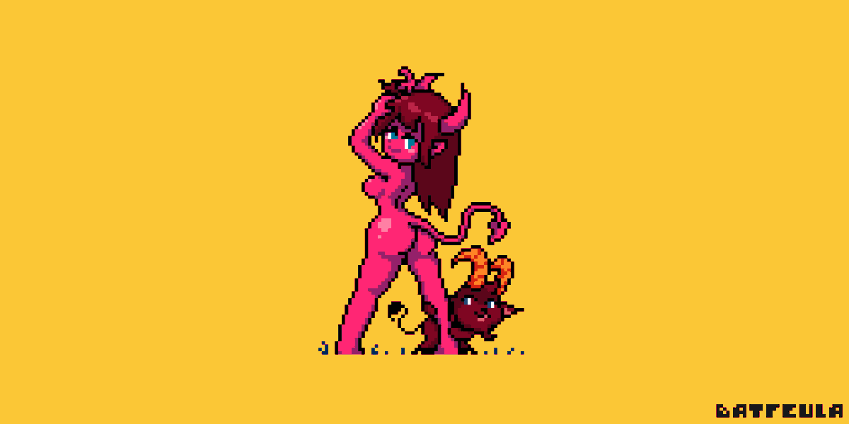 It's really hot today (Is this NSFW?)#pixelart ド ッ ト 絵.