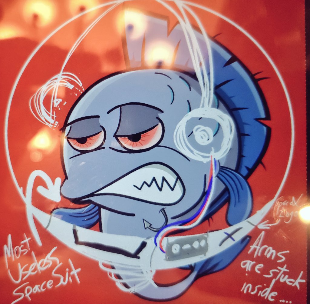 KenleyBrowne's tweet photo. I am making a Space Fish.... because Fish need to space out, man.
#AimlessFishFamily #FishtoSpace #space https://t.co/o1lseKCkhE