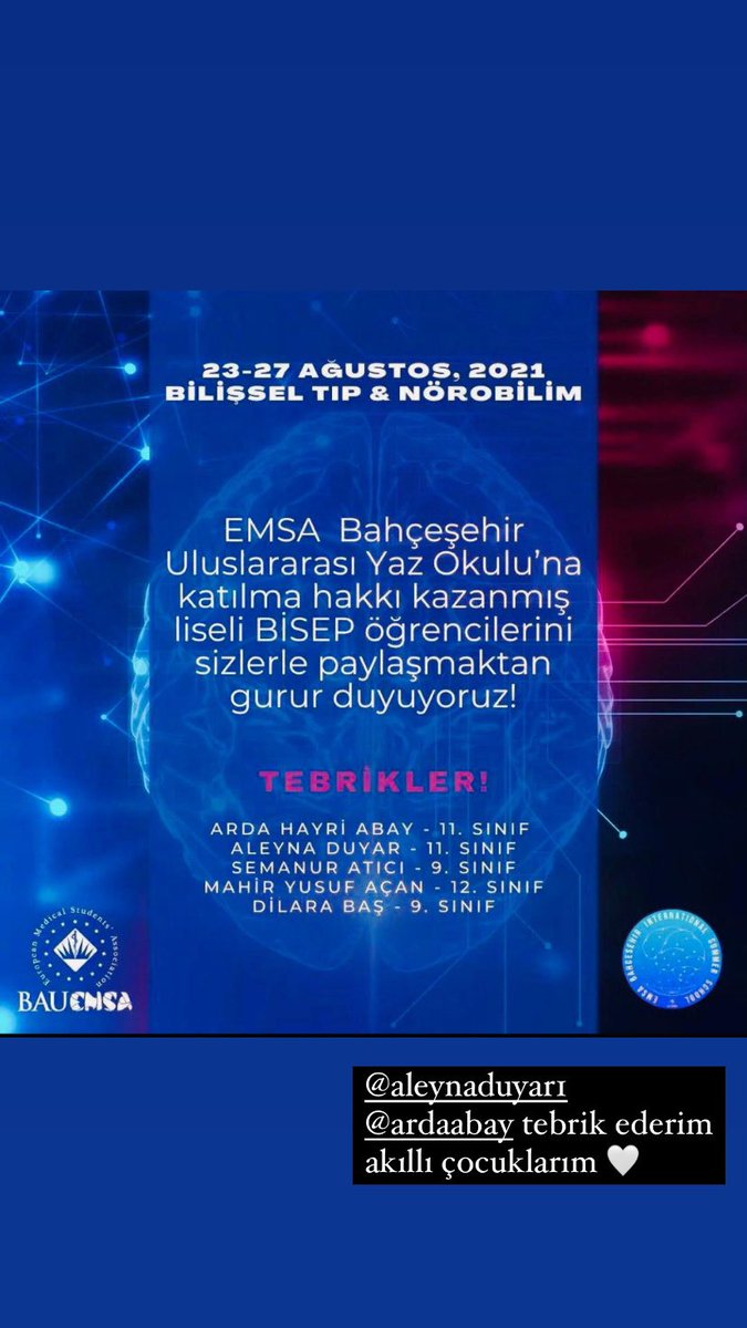 Tebrikler <a href="/Aleyna_nyks/">Aleyna Duyar</a> <a href="/ardaabay05/">Arda Abay</a> 👏👏
<a href="/melikekilic55/">Melike Kılıç</a> 
<a href="/demirkemal08/">kemal demir</a> 
<a href="/mehvespamukcuu/">MEHVEŞ PAMUKÇU</a> 
<a href="/mustafakaskaval/">Mustafa Kaşkaval</a> 
<a href="/Tumay67439770/">Tumay</a>