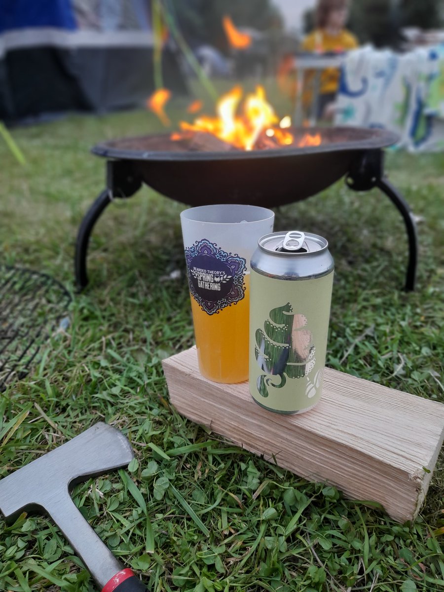 Champion beer of the 2021 camping holiday is this lemon meringue ice cream sorbet by <a href="/BuxtonBrewery/">BuxtonBrewery</a> and <a href="/Omnipollo/">Omnipollo</a> served in a <a href="/beardedtheory/">Bearded Theory</a> beaker
