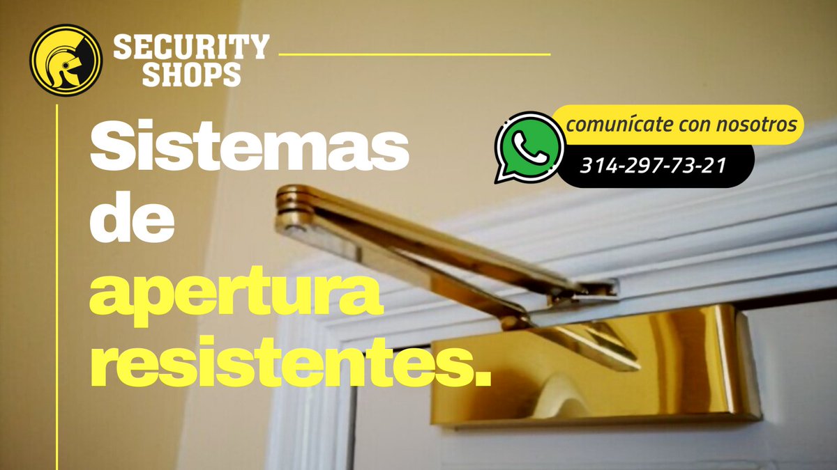 Security_Shops's tweet photo. Productos resistentes a condiciones de emergencia como también para el uso diario, con un diseño compacto y elegante para ser instalado en cualquier tipo de puerta.
#seguridad #bogota #antipanico #Colombia #medellin #barranquilla #seguridadelectronica #cerraduras #SecurityShops https://t.co/EGzrUTvlEl